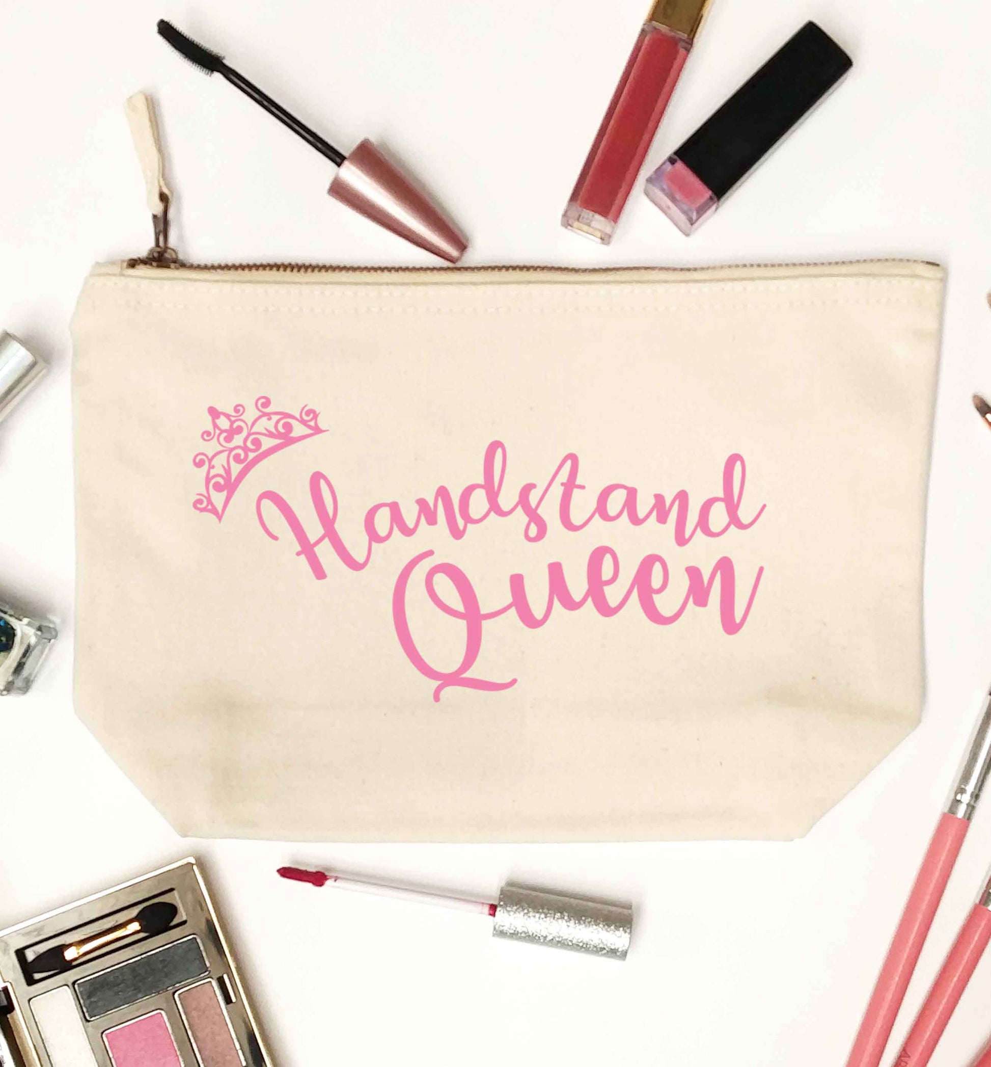 Handstand Queen natural makeup bag
