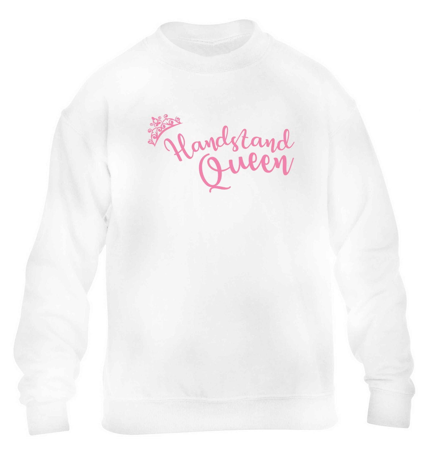 Handstand Queen children's white sweater 12-13 Years