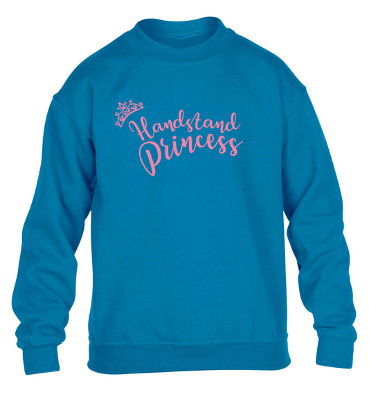 Handstand princess children's blue sweater 12-13 Years