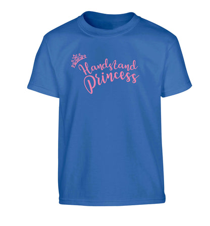 Handstand princess Children's blue Tshirt 12-13 Years
