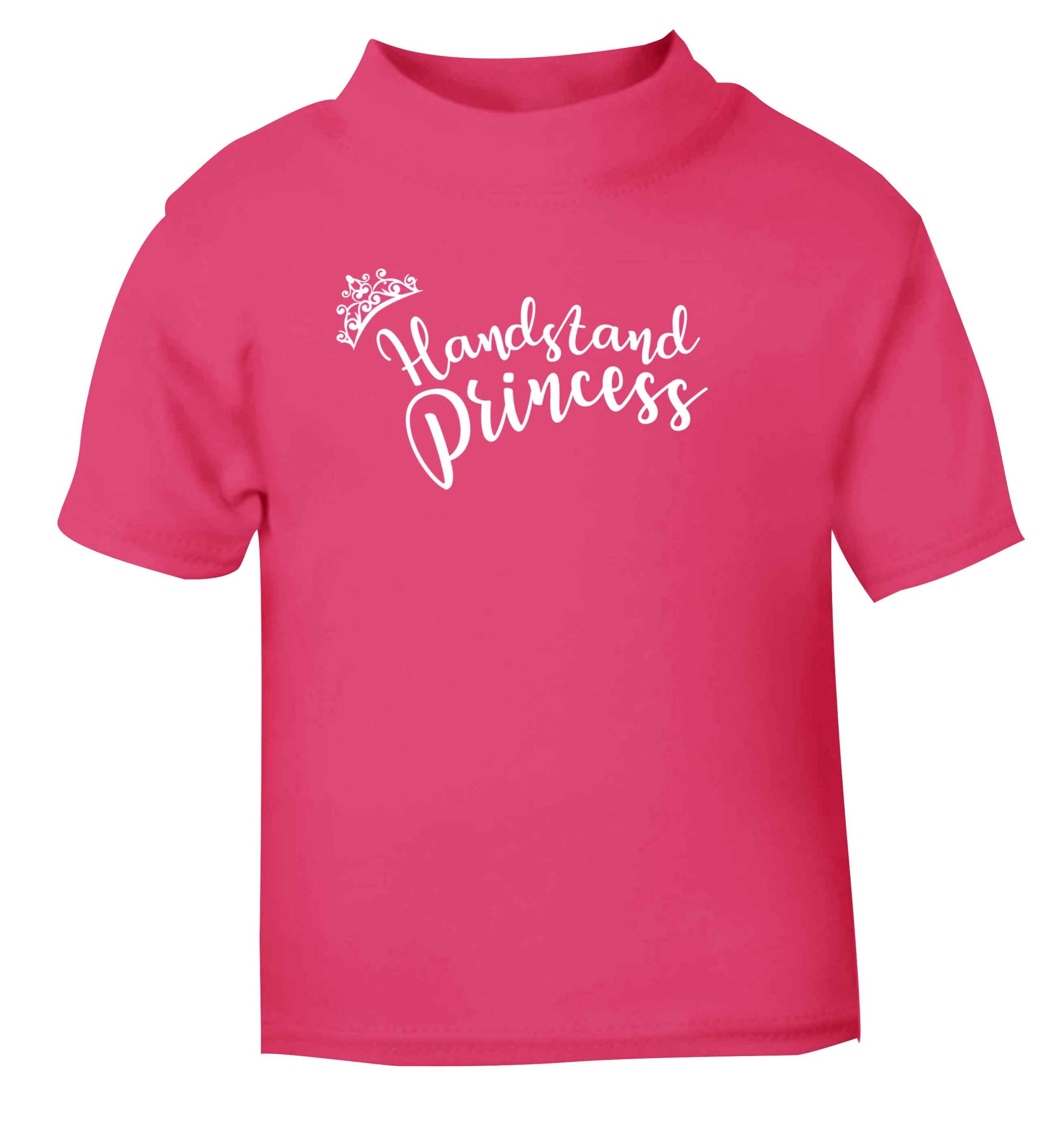Handstand princess pink Baby Toddler Tshirt 2 Years