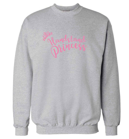 Handstand princess Adult's unisex grey Sweater 2XL