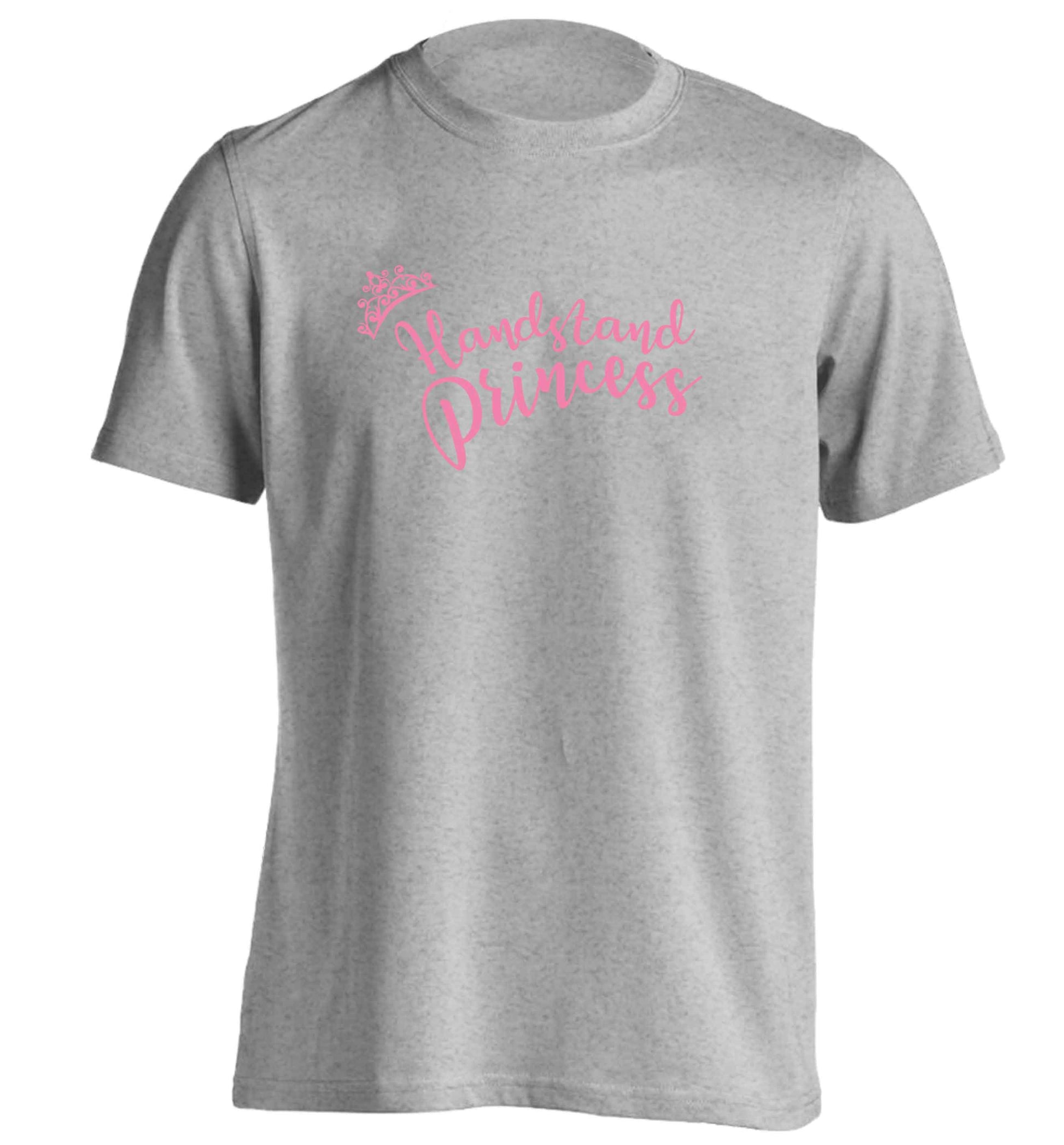Handstand princess adults unisex grey Tshirt 2XL