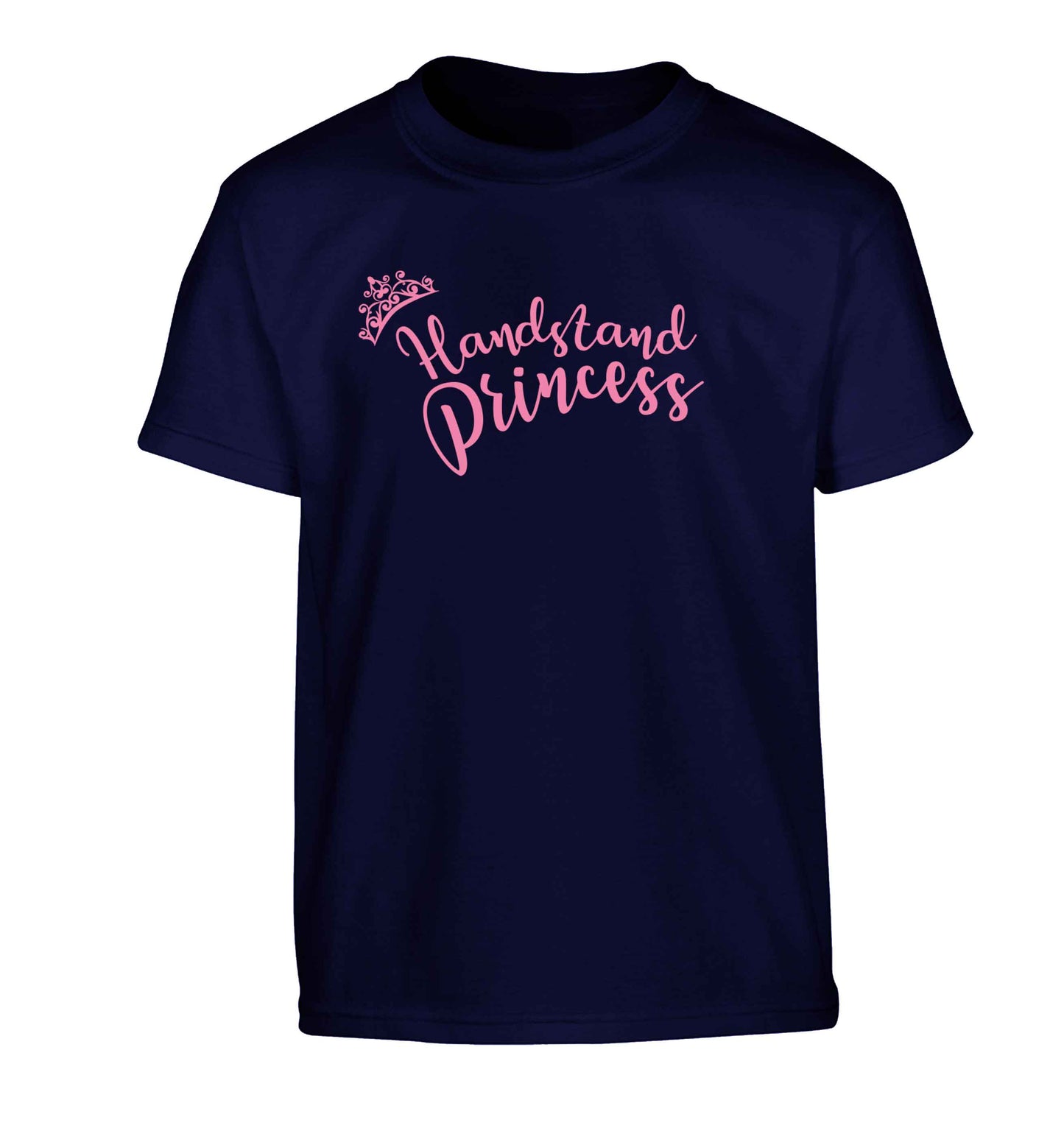 Handstand princess Children's navy Tshirt 12-13 Years