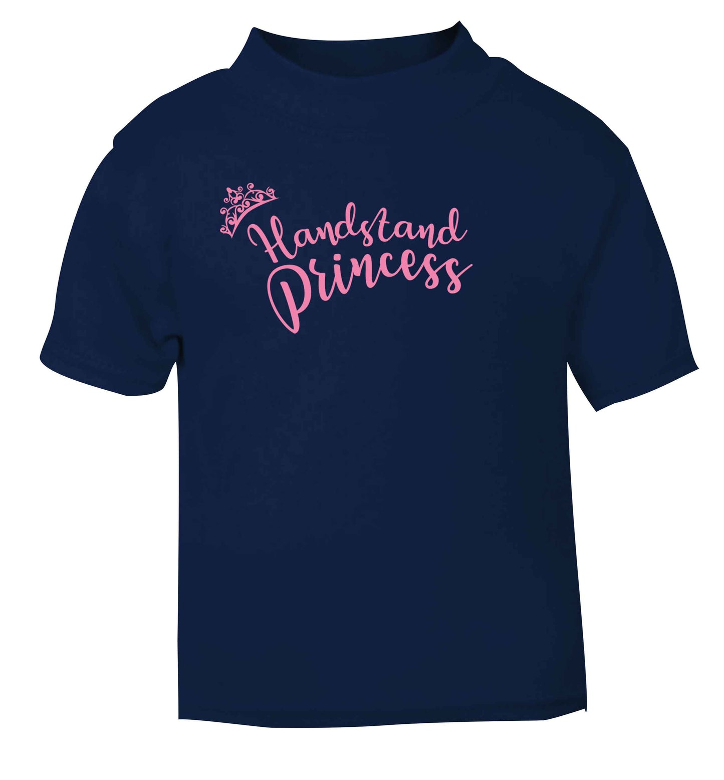 Handstand princess navy Baby Toddler Tshirt 2 Years