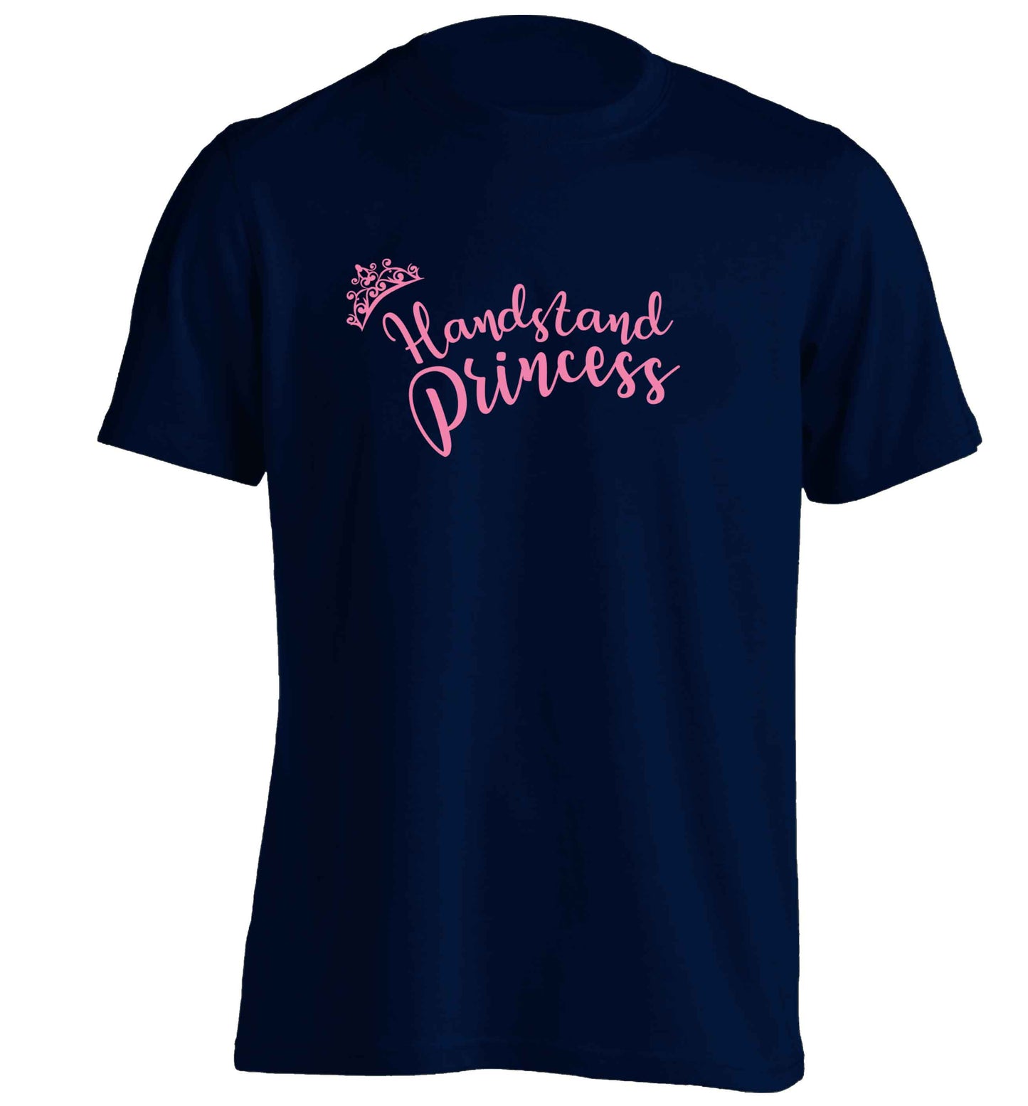 Handstand princess adults unisex navy Tshirt 2XL