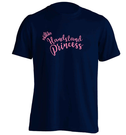 Handstand princess adults unisex navy Tshirt 2XL