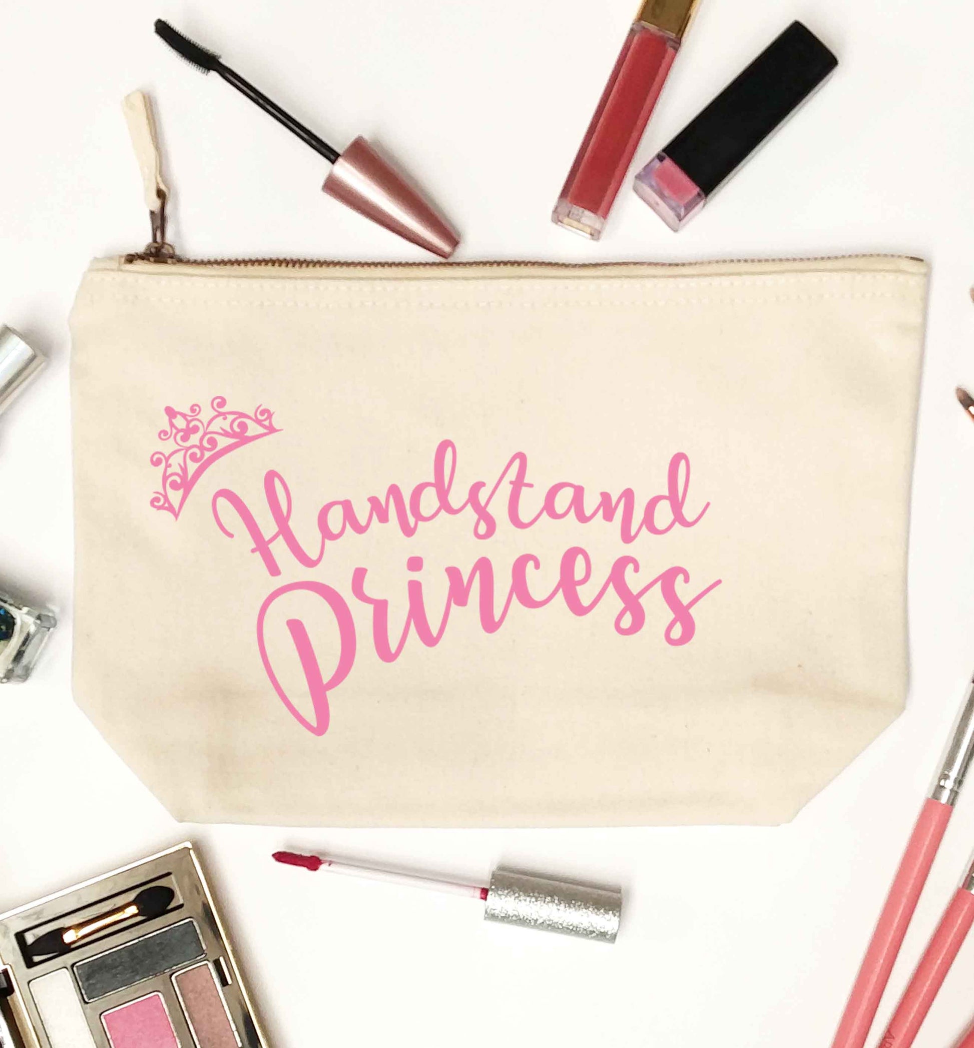 Handstand princess natural makeup bag