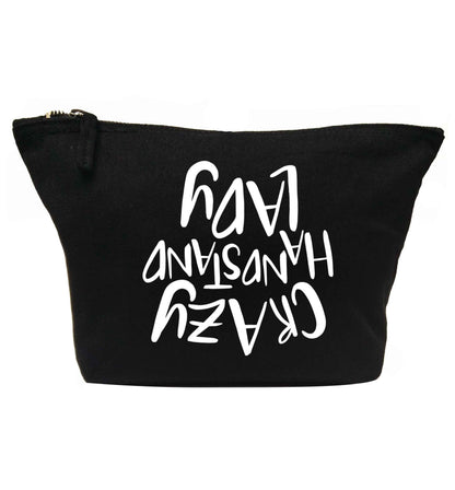 Crazy handstand lady | makeup / wash bag
