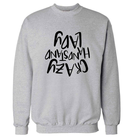 Crazy handstand lady Adult's unisex grey Sweater 2XL