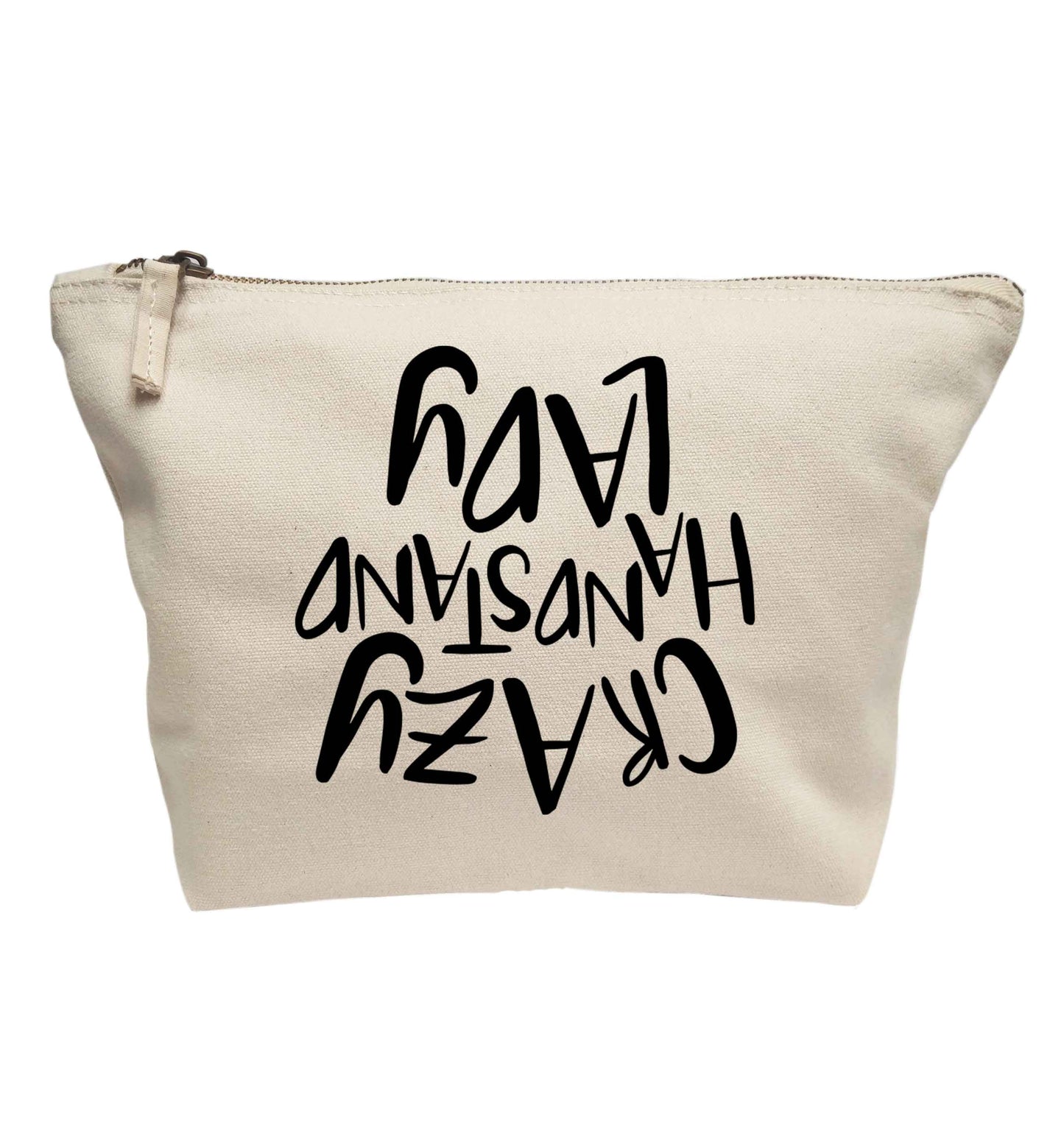 Crazy handstand lady | makeup / wash bag