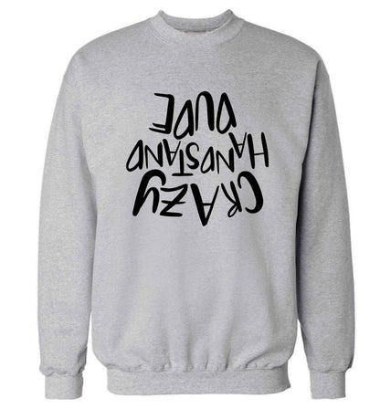 Crazy handstand dude Adult's unisex grey Sweater 2XL