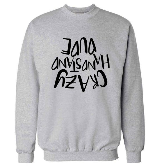 Crazy handstand dude Adult's unisex grey Sweater 2XL
