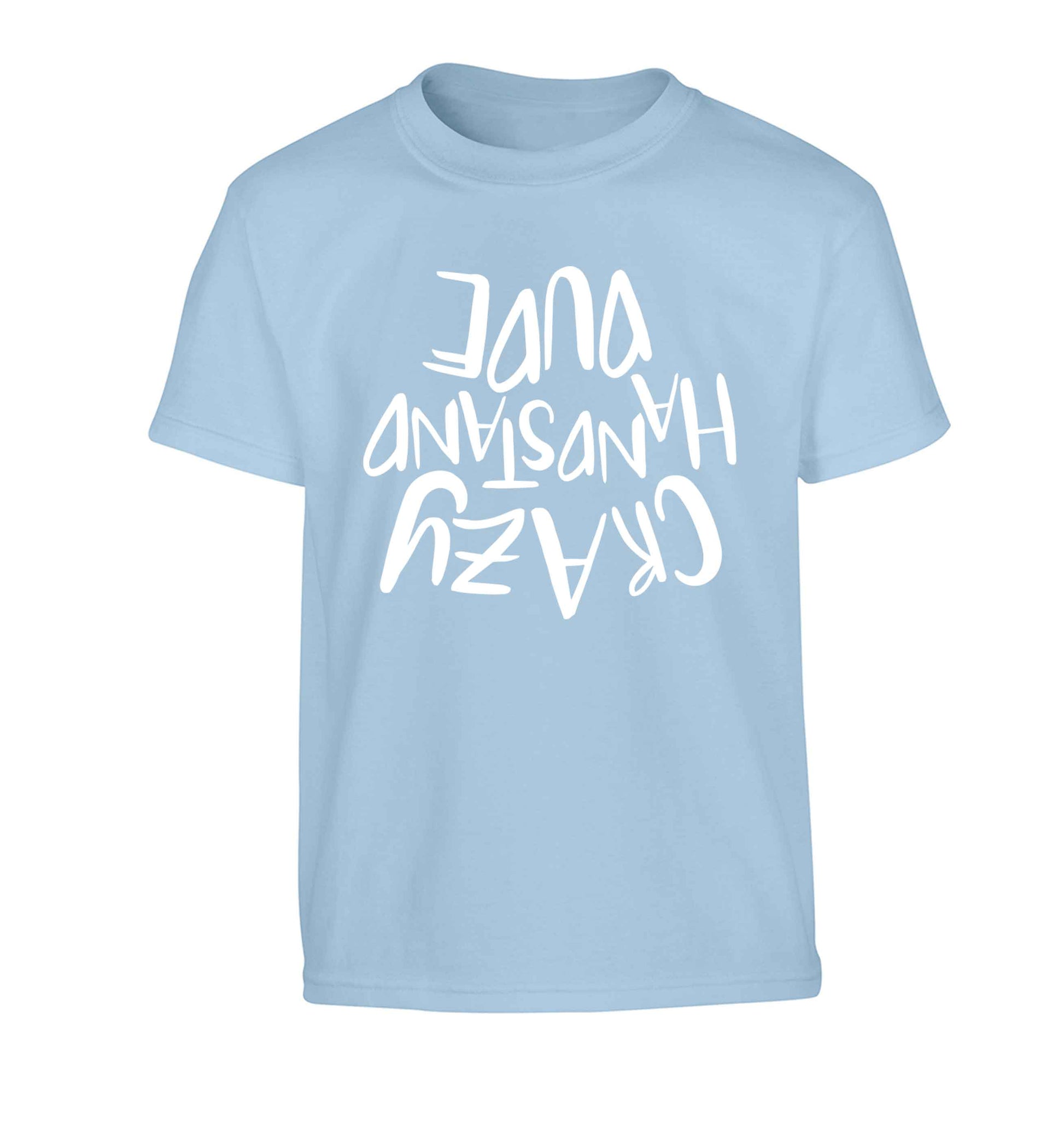 Crazy handstand dude Children's light blue Tshirt 12-13 Years