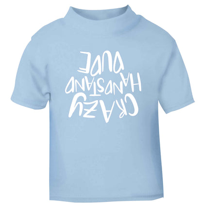 Crazy handstand dude light blue Baby Toddler Tshirt 2 Years