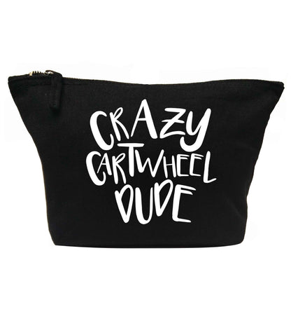 Crazy cartwheel dude | makeup / wash bag