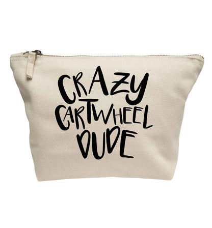 Crazy cartwheel dude | makeup / wash bag