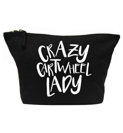 Crazy cartwheel lady | makeup / wash bag