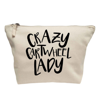Crazy cartwheel lady | makeup / wash bag