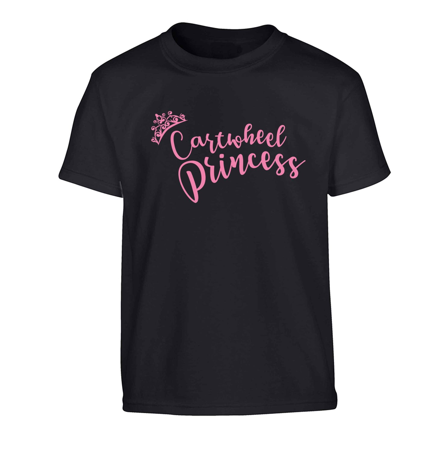 Cartwheel princess Children's black Tshirt 12-13 Years