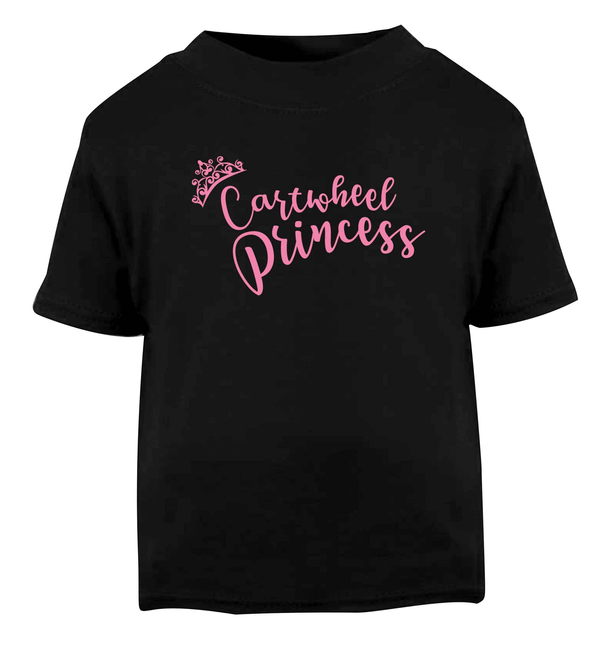 Cartwheel princess Black Baby Toddler Tshirt 2 years