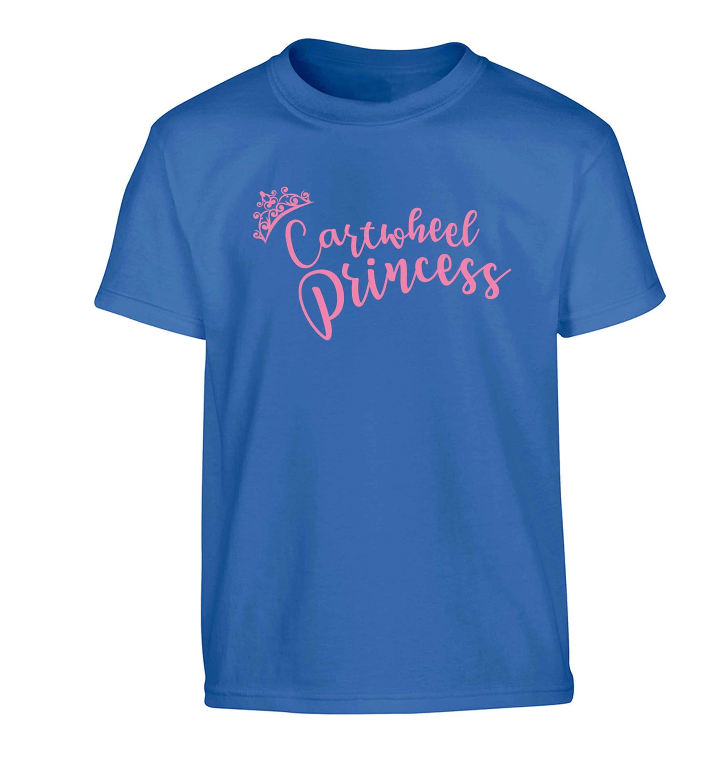 Cartwheel princess Children's blue Tshirt 12-13 Years