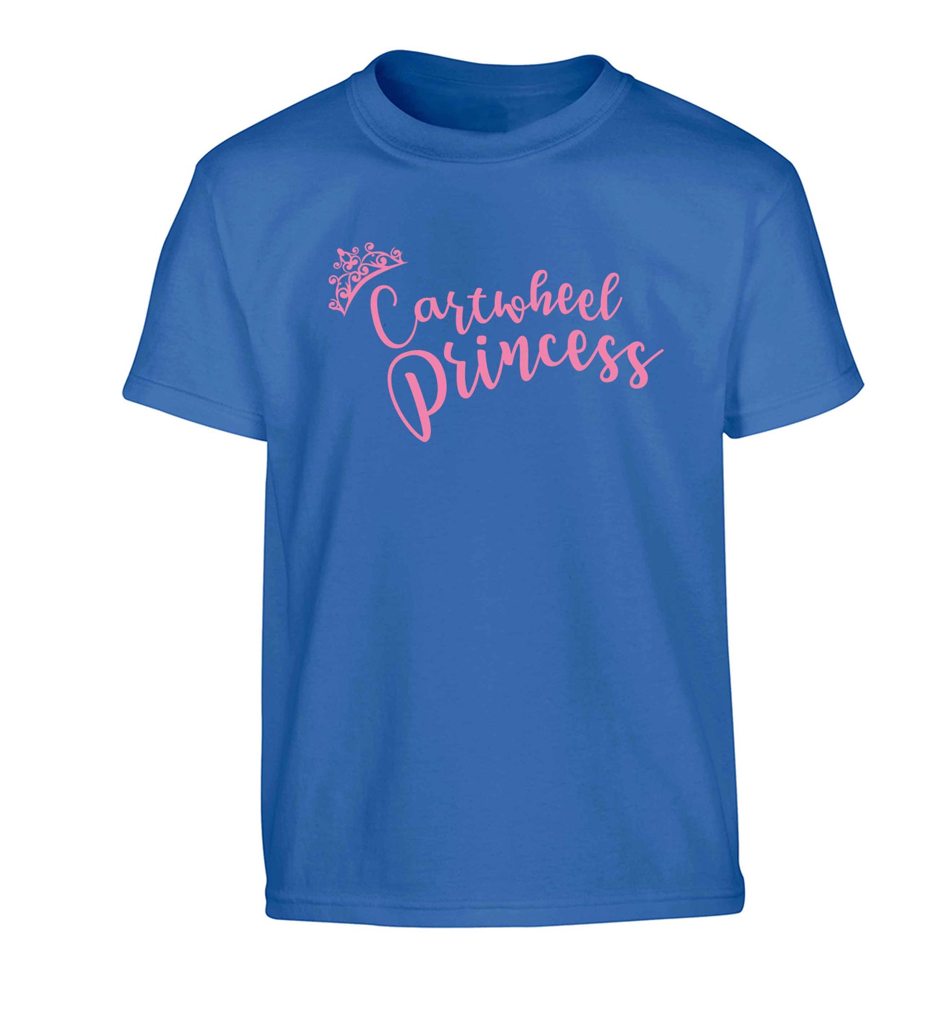 Cartwheel princess Children's blue Tshirt 12-13 Years