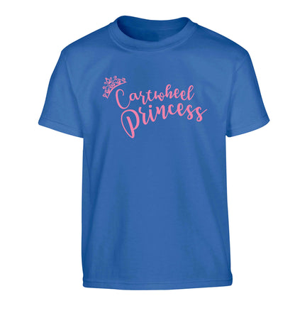 Cartwheel princess Children's blue Tshirt 12-13 Years