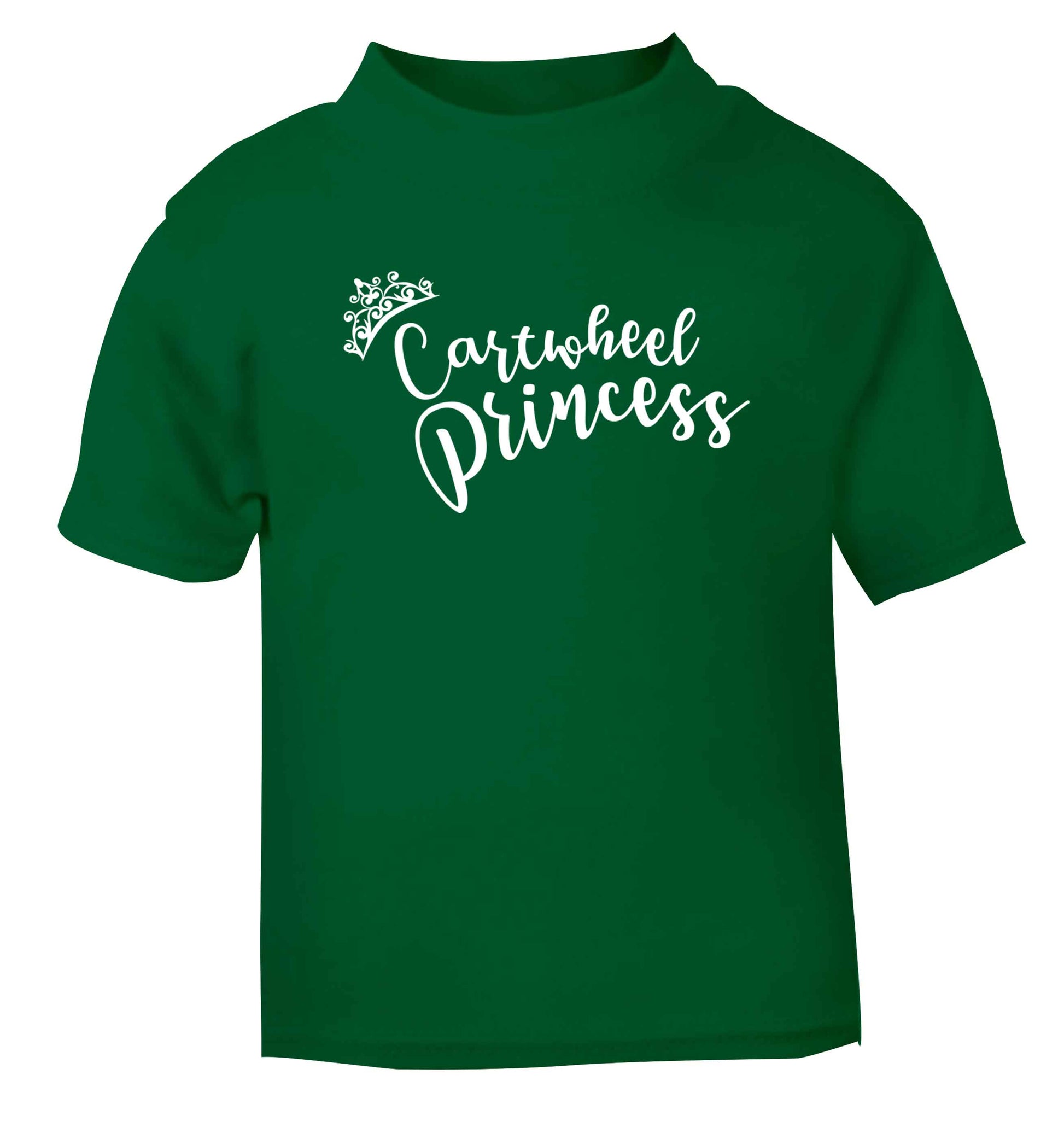 Cartwheel princess green Baby Toddler Tshirt 2 Years