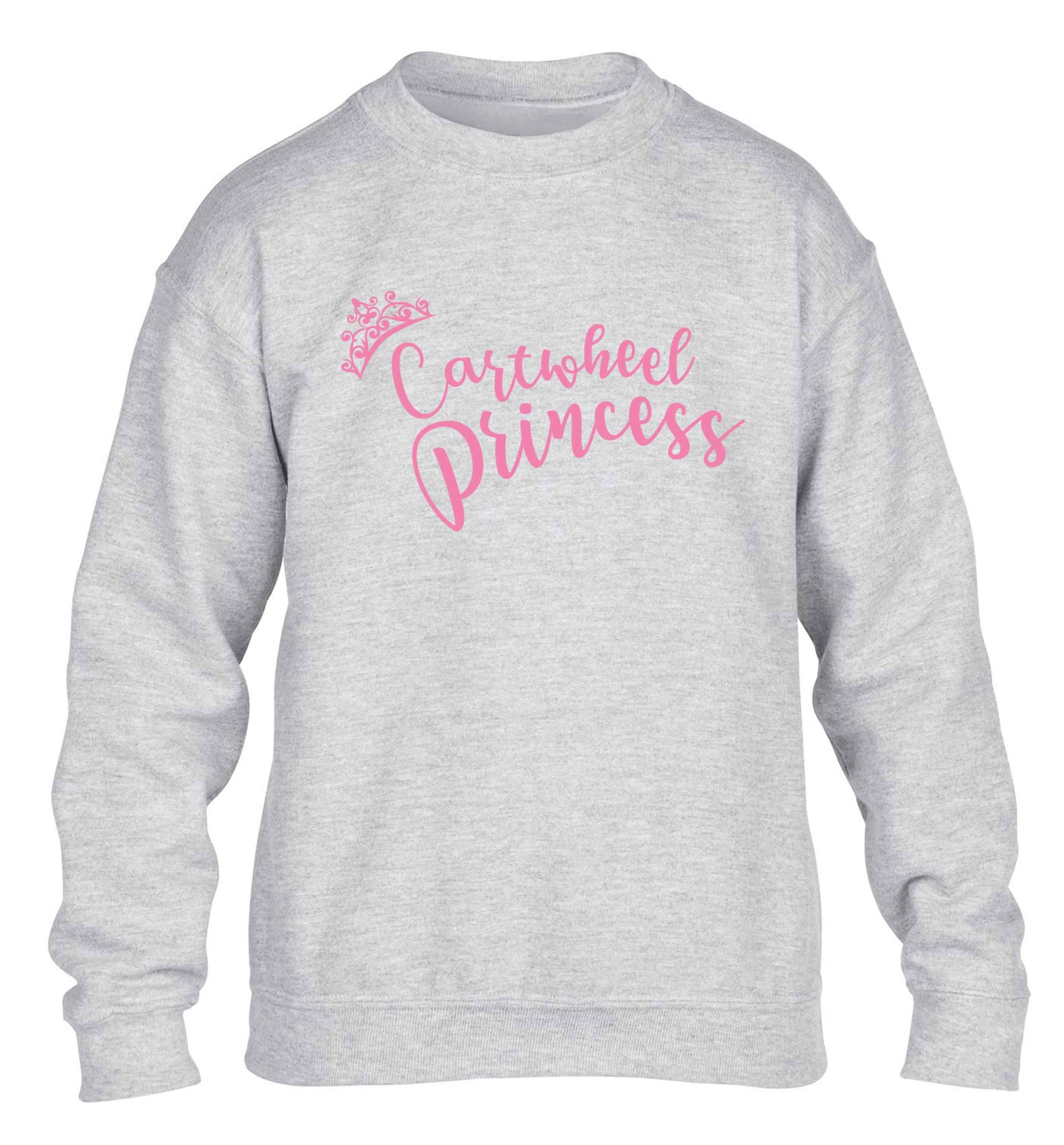Cartwheel princess children's grey sweater 12-13 Years