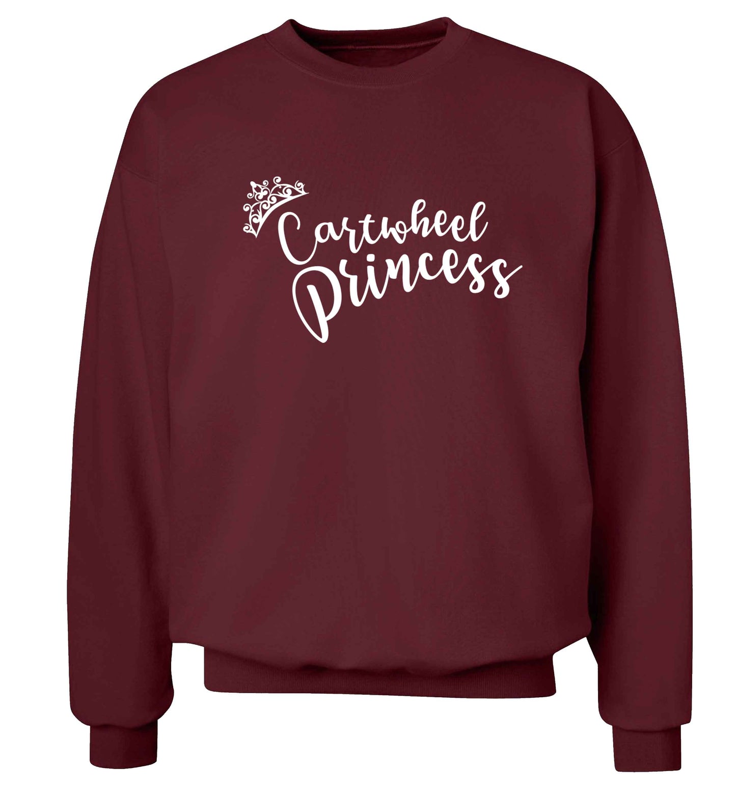 Cartwheel princess Adult's unisex maroon Sweater 2XL