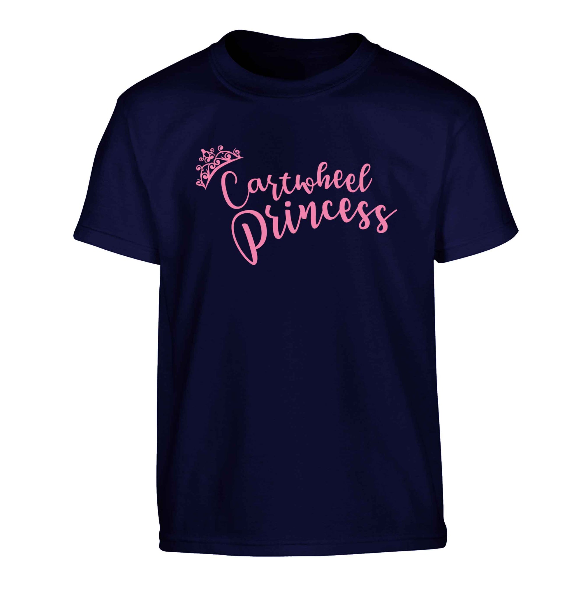 Cartwheel princess Children's navy Tshirt 12-13 Years