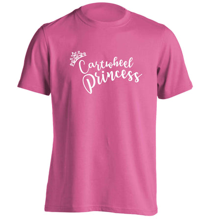 Cartwheel princess adults unisex pink Tshirt 2XL