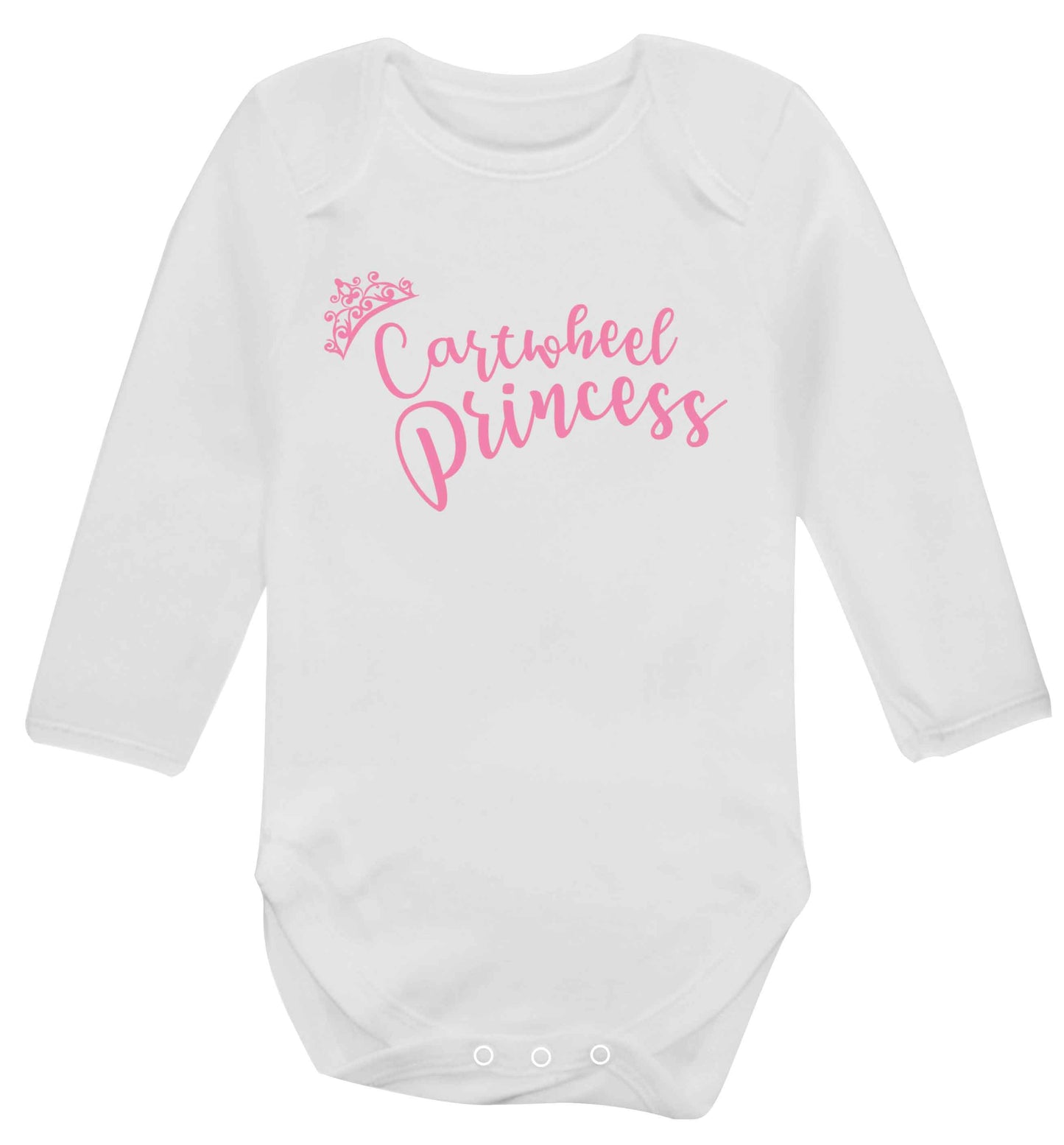 Cartwheel princess Baby Vest long sleeved white 6-12 months