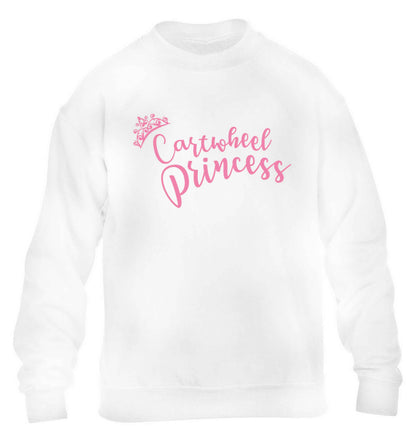 Cartwheel princess children's white sweater 12-13 Years