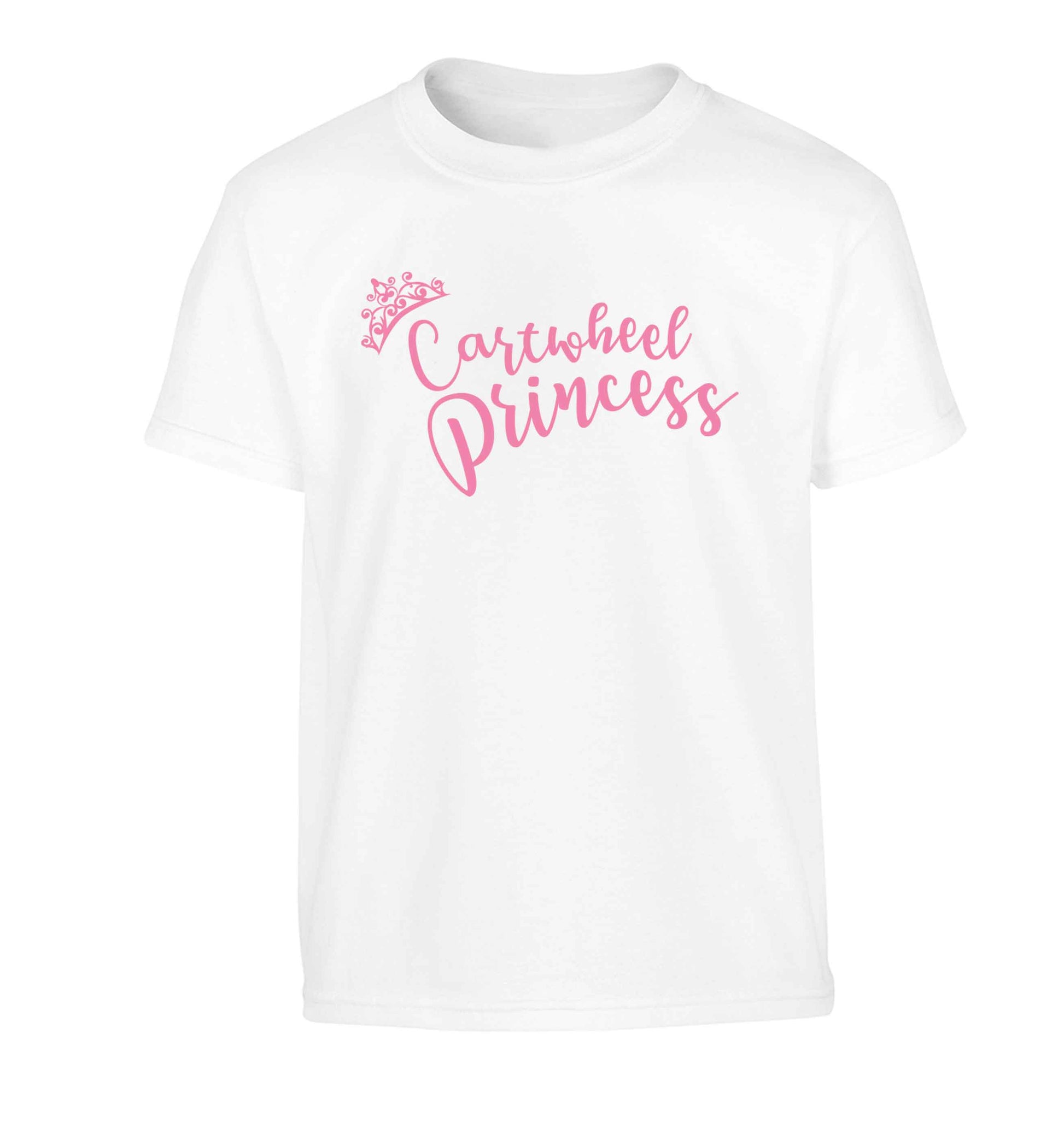 Cartwheel princess Children's white Tshirt 12-13 Years