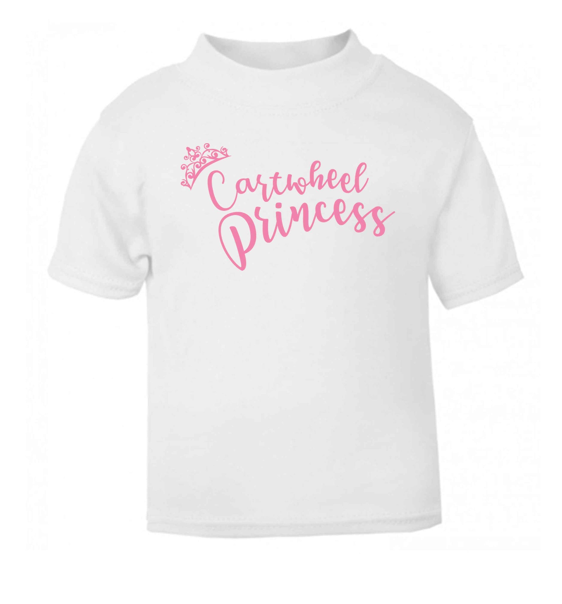 Cartwheel princess white Baby Toddler Tshirt 2 Years
