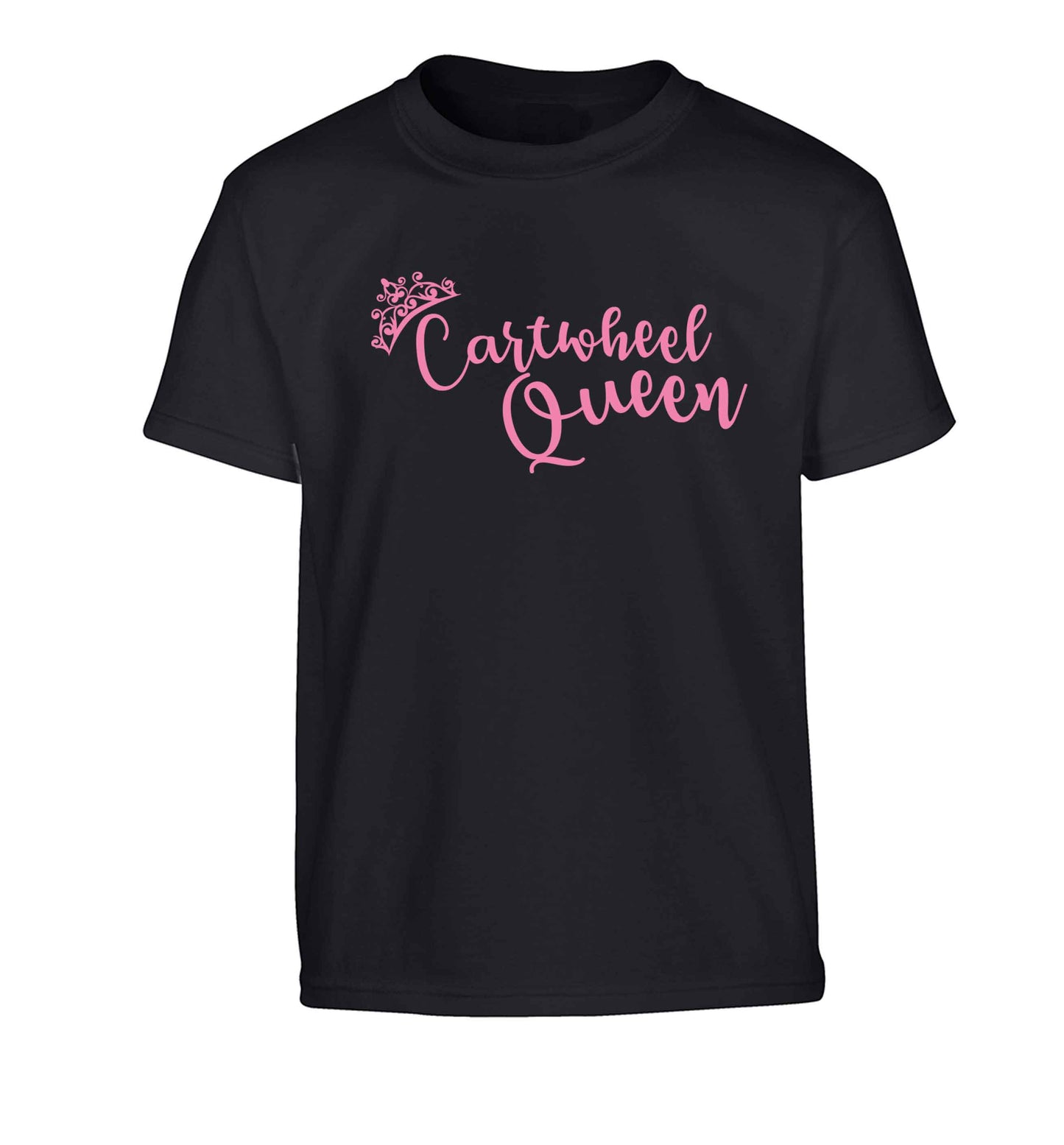Cartwheel queen Children's black Tshirt 12-13 Years