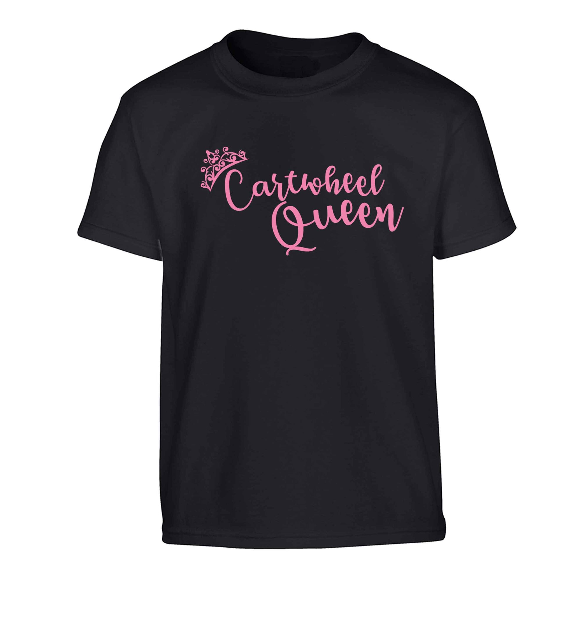 Cartwheel queen Children's black Tshirt 12-13 Years