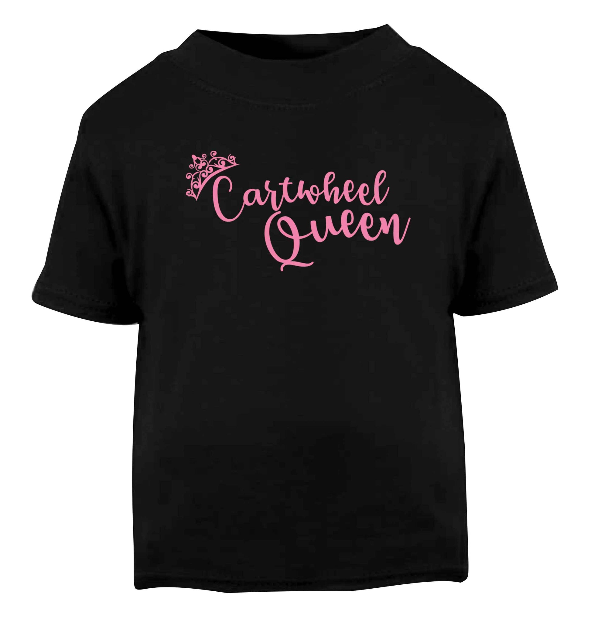 Cartwheel queen Black Baby Toddler Tshirt 2 years
