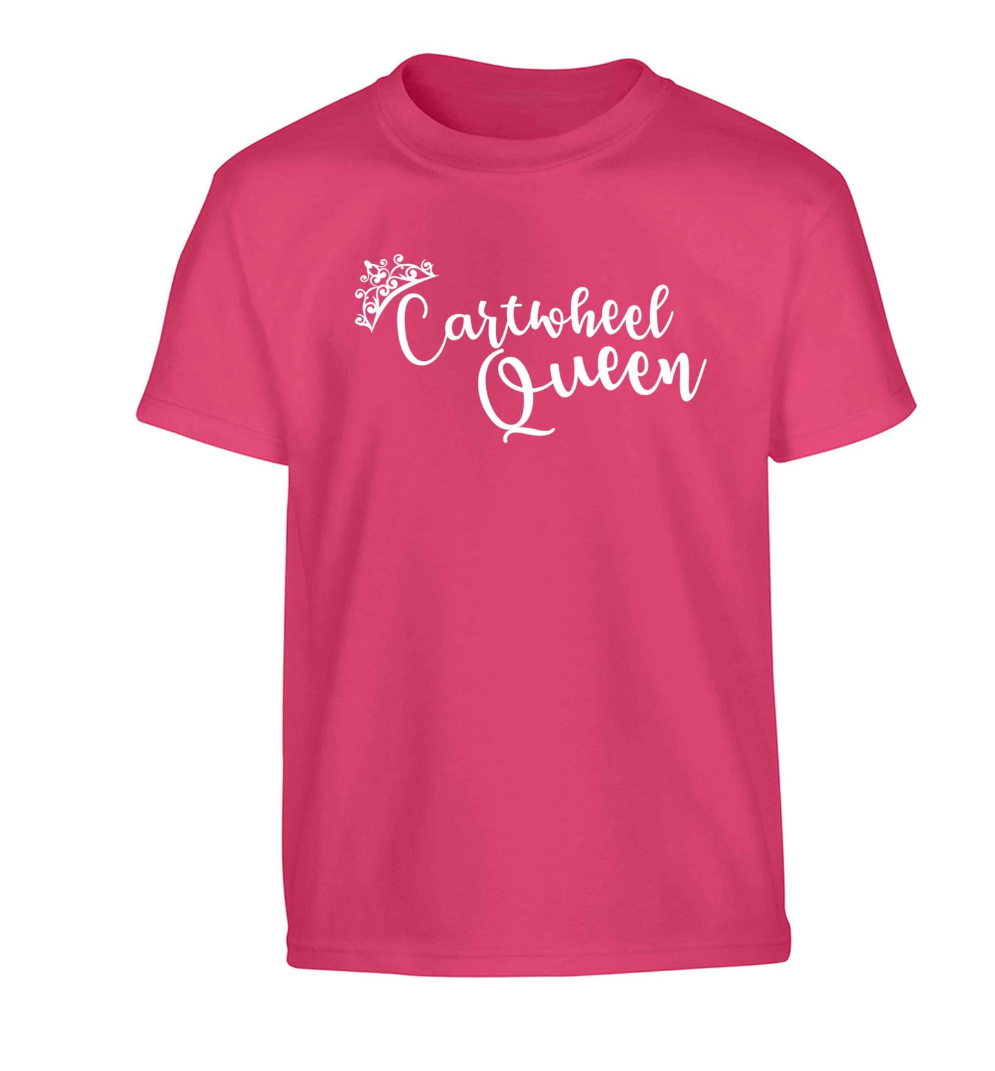 Cartwheel queen Children's pink Tshirt 12-13 Years