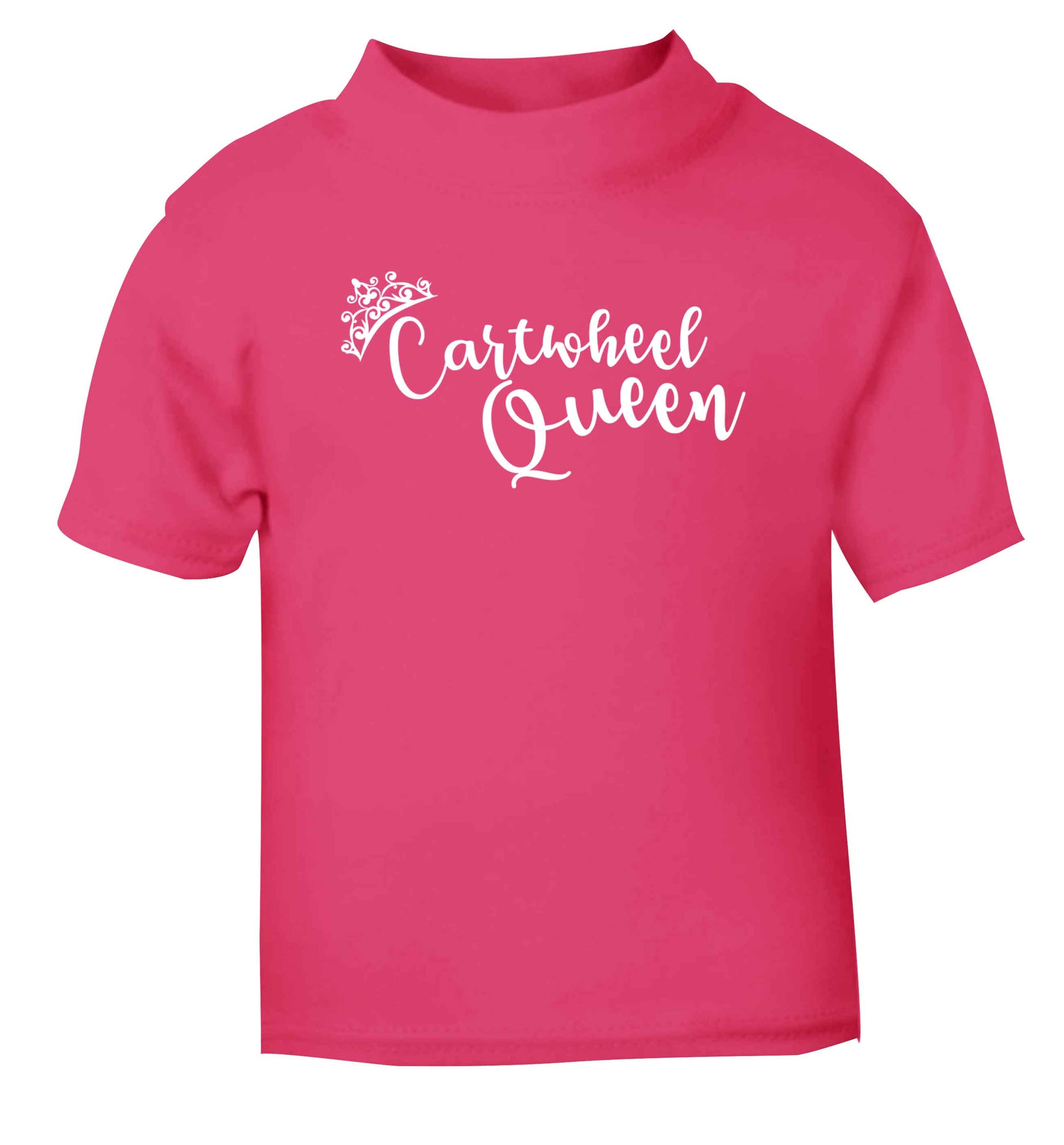Cartwheel queen pink Baby Toddler Tshirt 2 Years