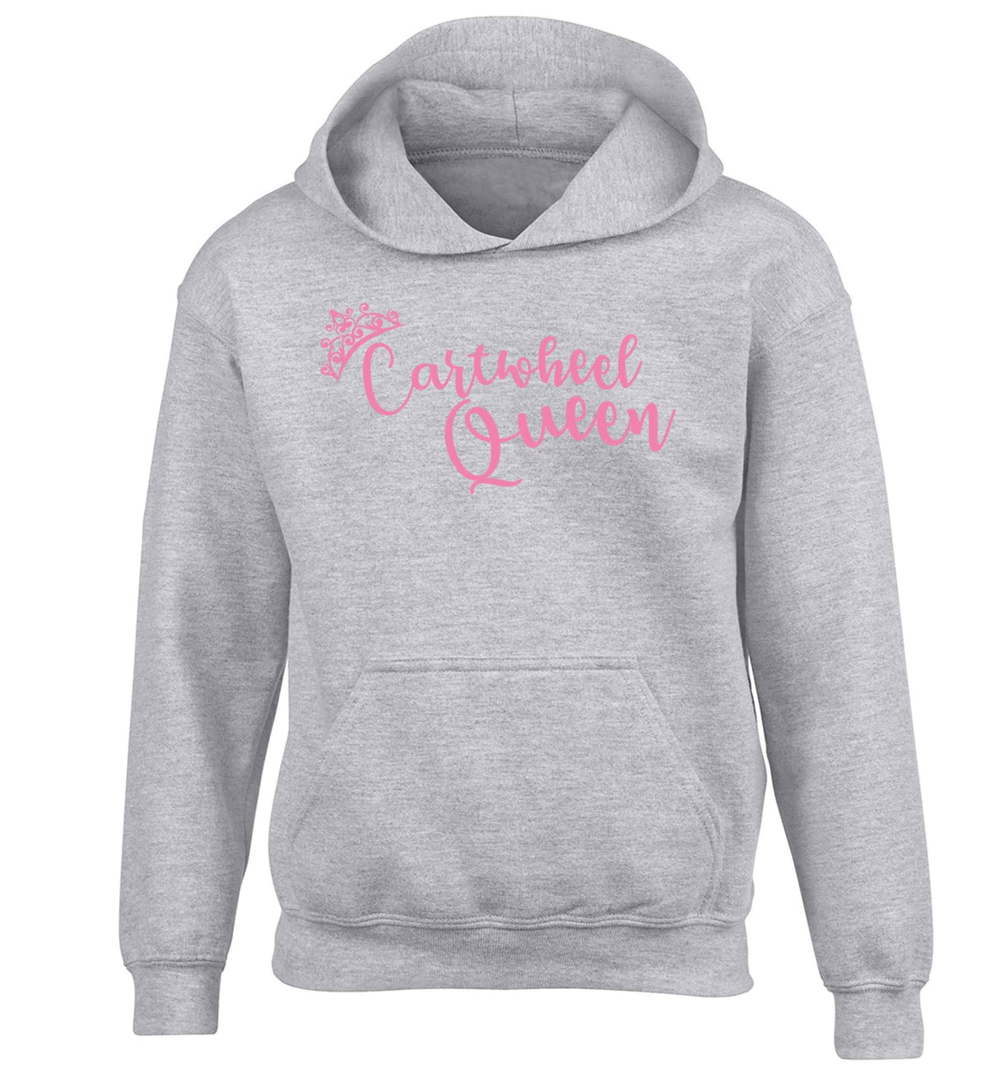 Cartwheel queen children's grey hoodie 12-13 Years