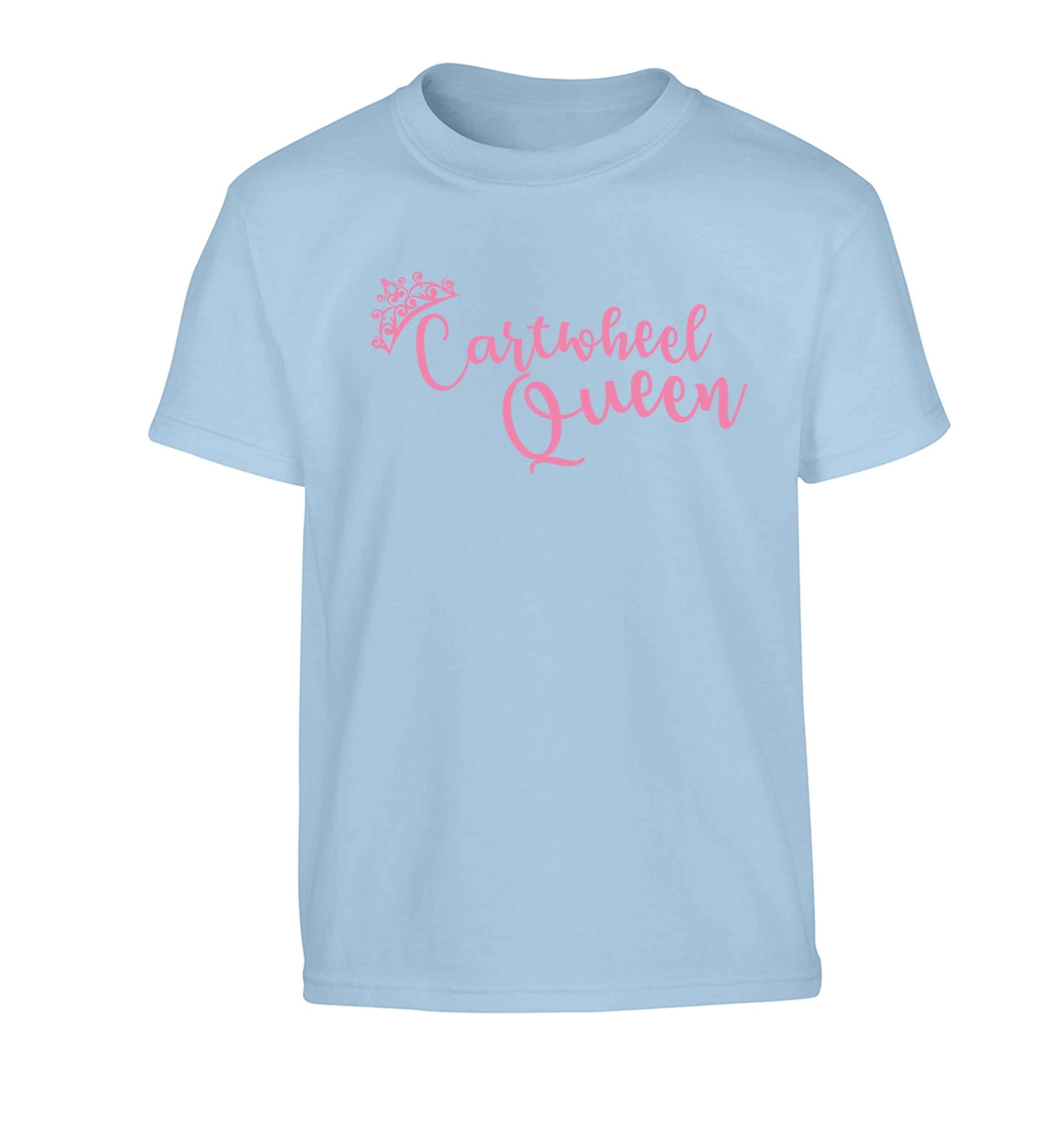 Cartwheel queen Children's light blue Tshirt 12-13 Years