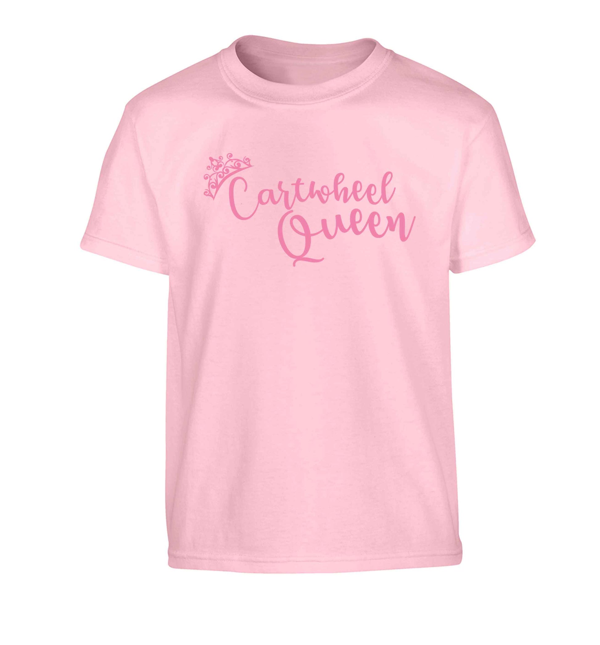 Cartwheel queen Children's light pink Tshirt 12-13 Years