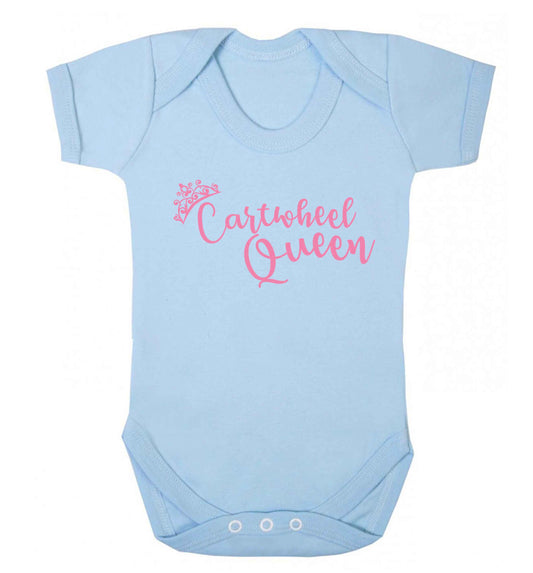 Cartwheel queen Baby Vest pale blue 18-24 months