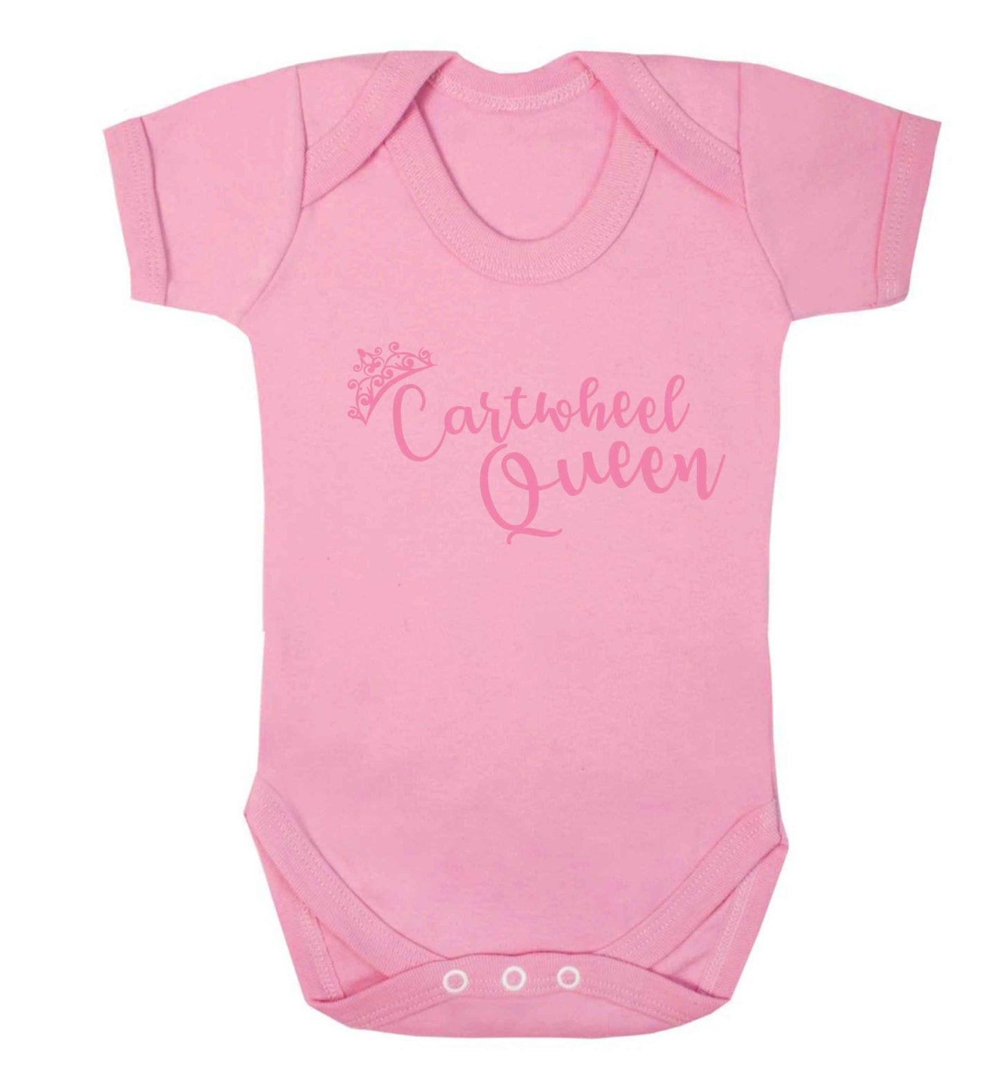 Cartwheel queen Baby Vest pale pink 18-24 months