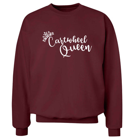 Cartwheel queen Adult's unisex maroon Sweater 2XL