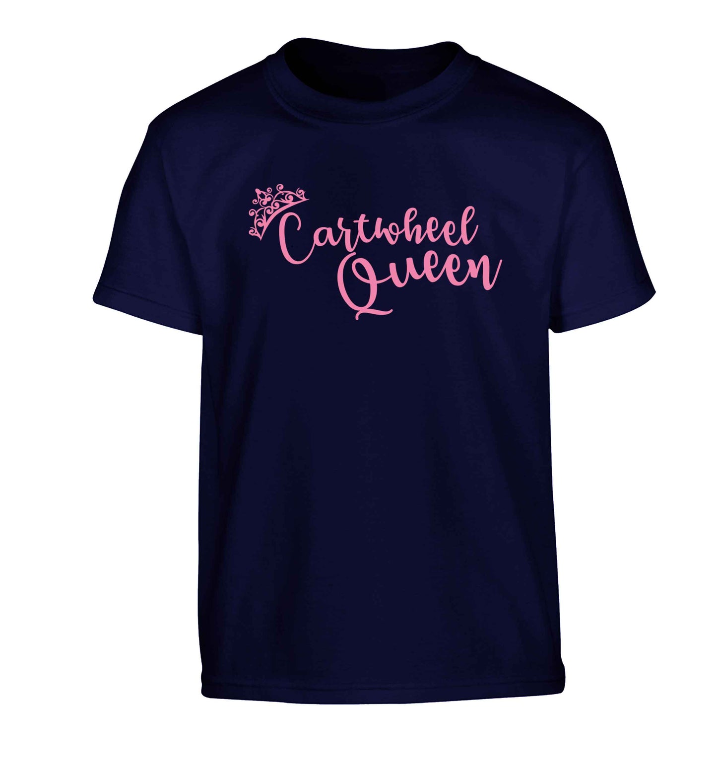 Cartwheel queen Children's navy Tshirt 12-13 Years