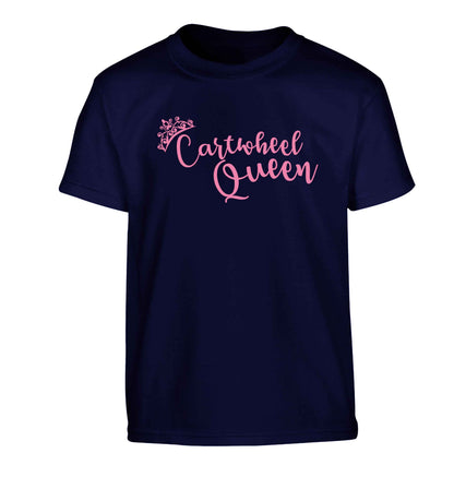Cartwheel queen Children's navy Tshirt 12-13 Years